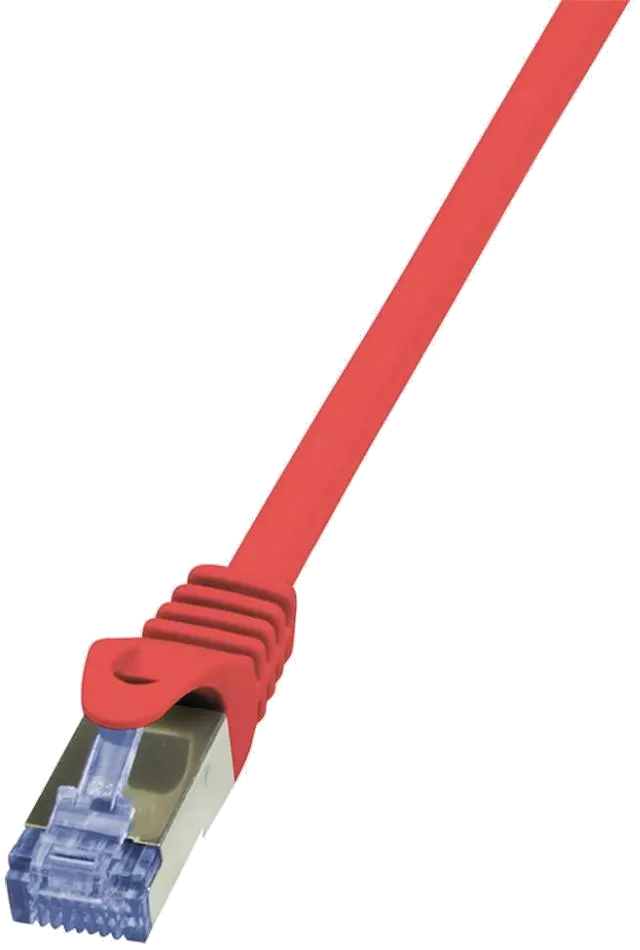 PATCH CORD S/FTP LOGILINK Cat6a, LSZH, cupru, 7.5 m, rosu, AWG26, dublu ecranat "CQ3084S"