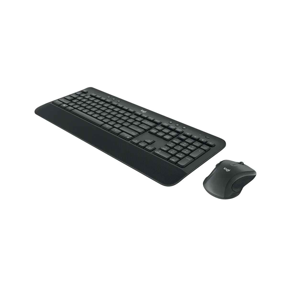 Logitech MK545 Advanced Wireless Keyboard and Mouse Combo US International, black angle