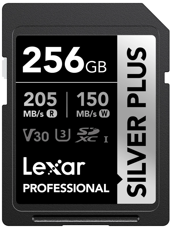 Lexar SDXC Professional SILVER Plus 1066x UHS-I/U3/A2/4K R205/W150 (V30) 256GB 