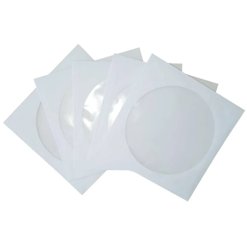 Rk Set 100 plicuri CD/DVD 124x124mm offset 90g/mp fereastra