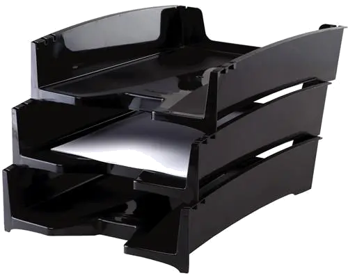 Fellowes Tavita documente suprapozabila Green2Desk, plastic reciclat, neagra 