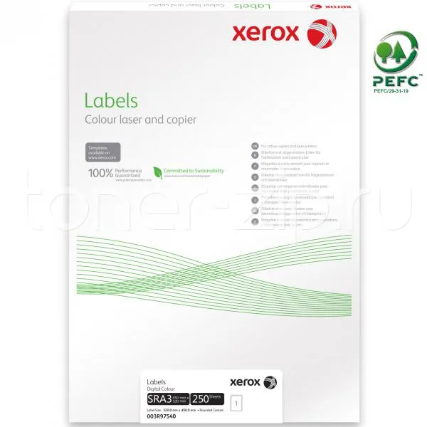 Xerox Etichete COLOTECH SRA3 lucioase 1 eticheta 160g 250 coli