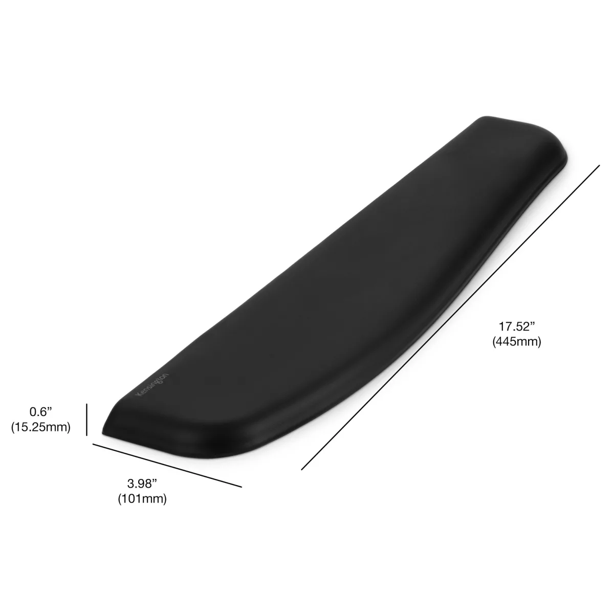 Kensington ES Wrist Rest for Standard Kb, ErgoSoftT Wrist Rest angle