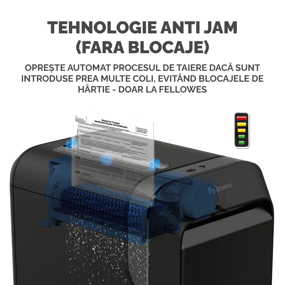 Fellowes Distrugator documente LX220, 20 coli, mini-cut 4x12 mm, P-4, cos 30L 