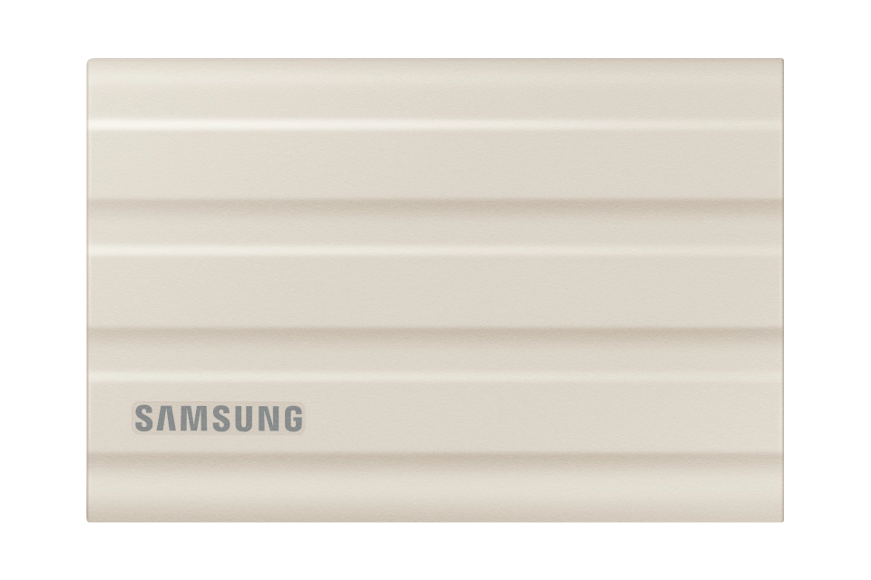 SSD Samsung MU-PE1T0K/EU, Portabil T7 Shield 1Tb, USB 3.2, Beige