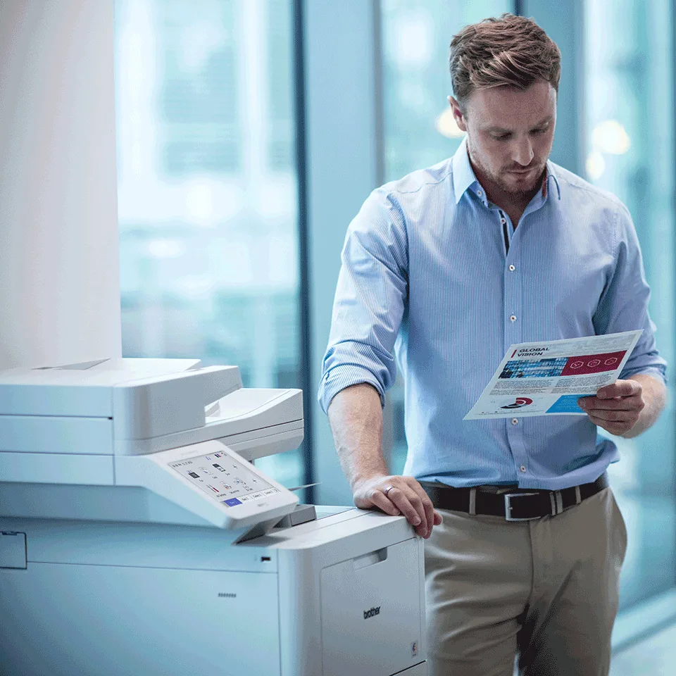 Brother MFC-L9670CDN multifunctional color enterprise fax angle
