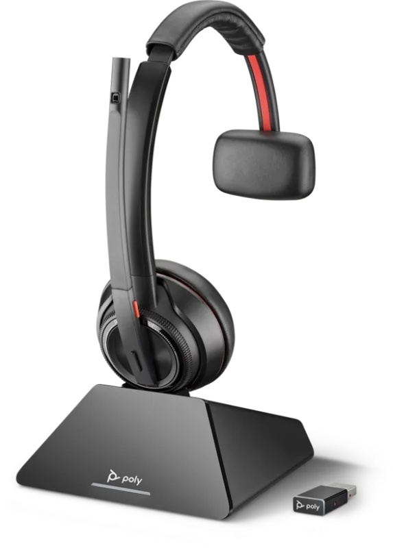 HP Poly Savi 8210 UC casca DECT mono USB-A cu stand (8D3E9AA)