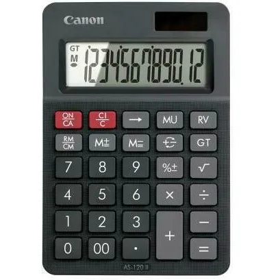 Canon Calculator birou 12 digiti cifre mari dual power compact