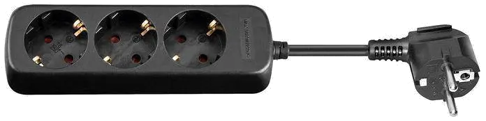 MicroConnect Prelungitor 3 prize Schuko 5m negru