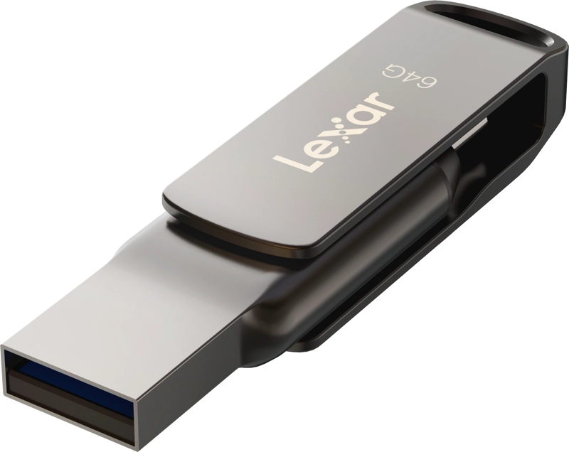 Lexar JumpDrive Dual Drive D400 Type-C/Type-C & Type-A, up to 130MB/s read (USB 3.1) 6 