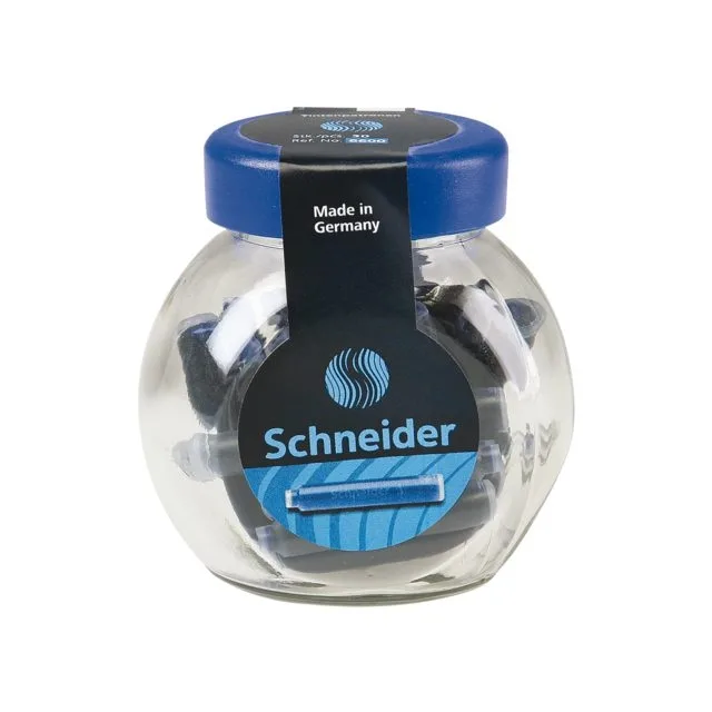 Schneider Patroane stilou albastru royal 30 buc/borcan