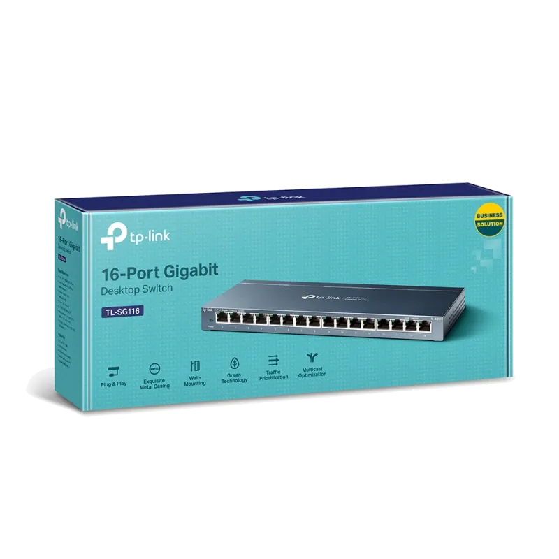 TP-Link Switch 16 porturi Gigabit carcasa metalica 