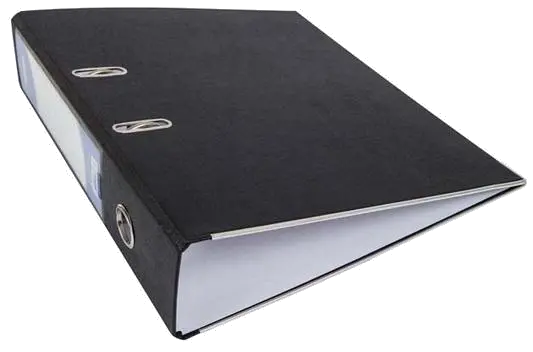 Noki Biblioraft plastifiat 5cm negru, margini metalice 