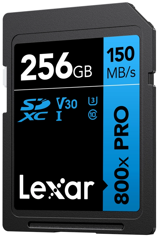 Lexar Card SDXC 256GB 800x Pro, UHS-I, C10, V30, U3, R150/W45 