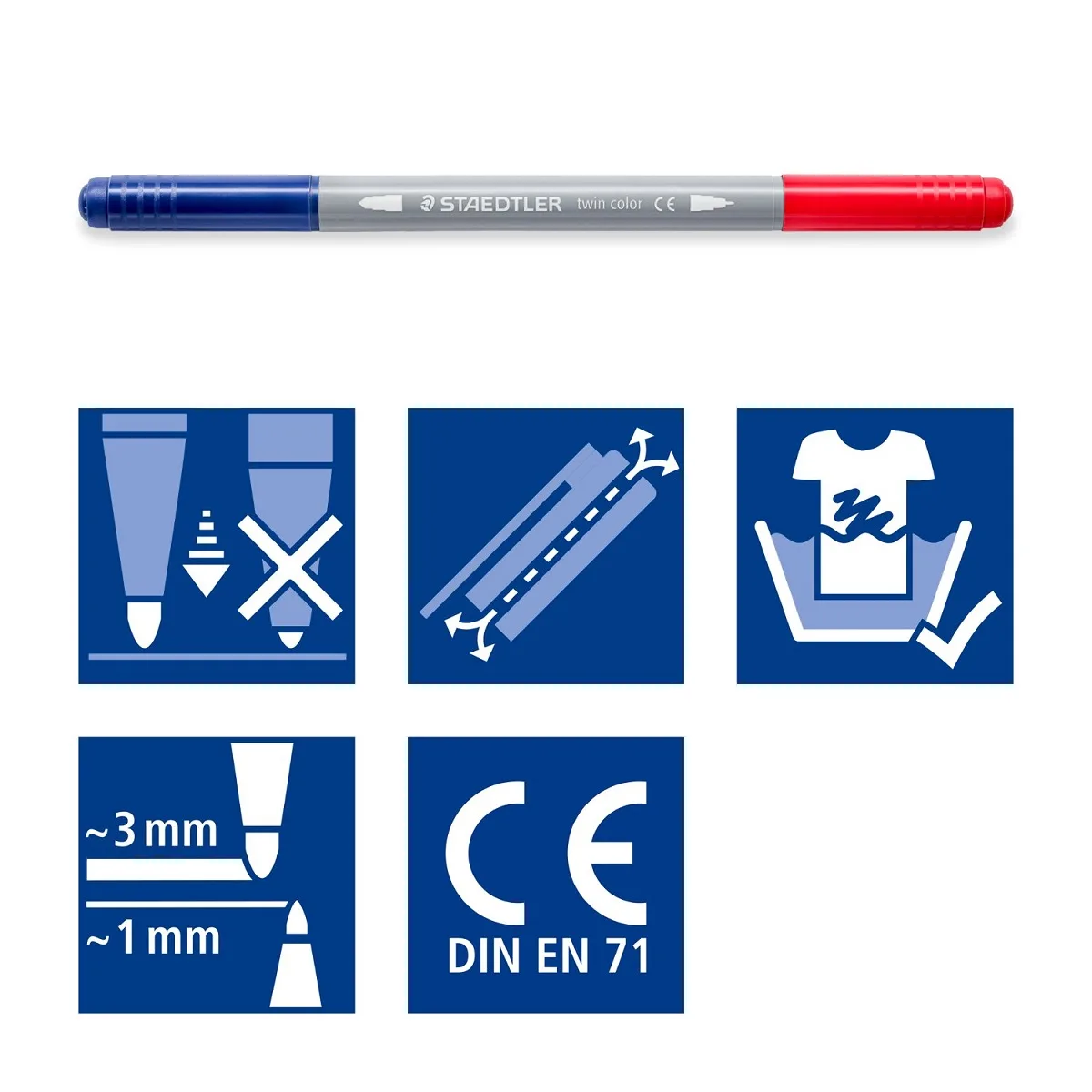 Staedtler Set carioci Noris cu 2 capete, 20 culori 
