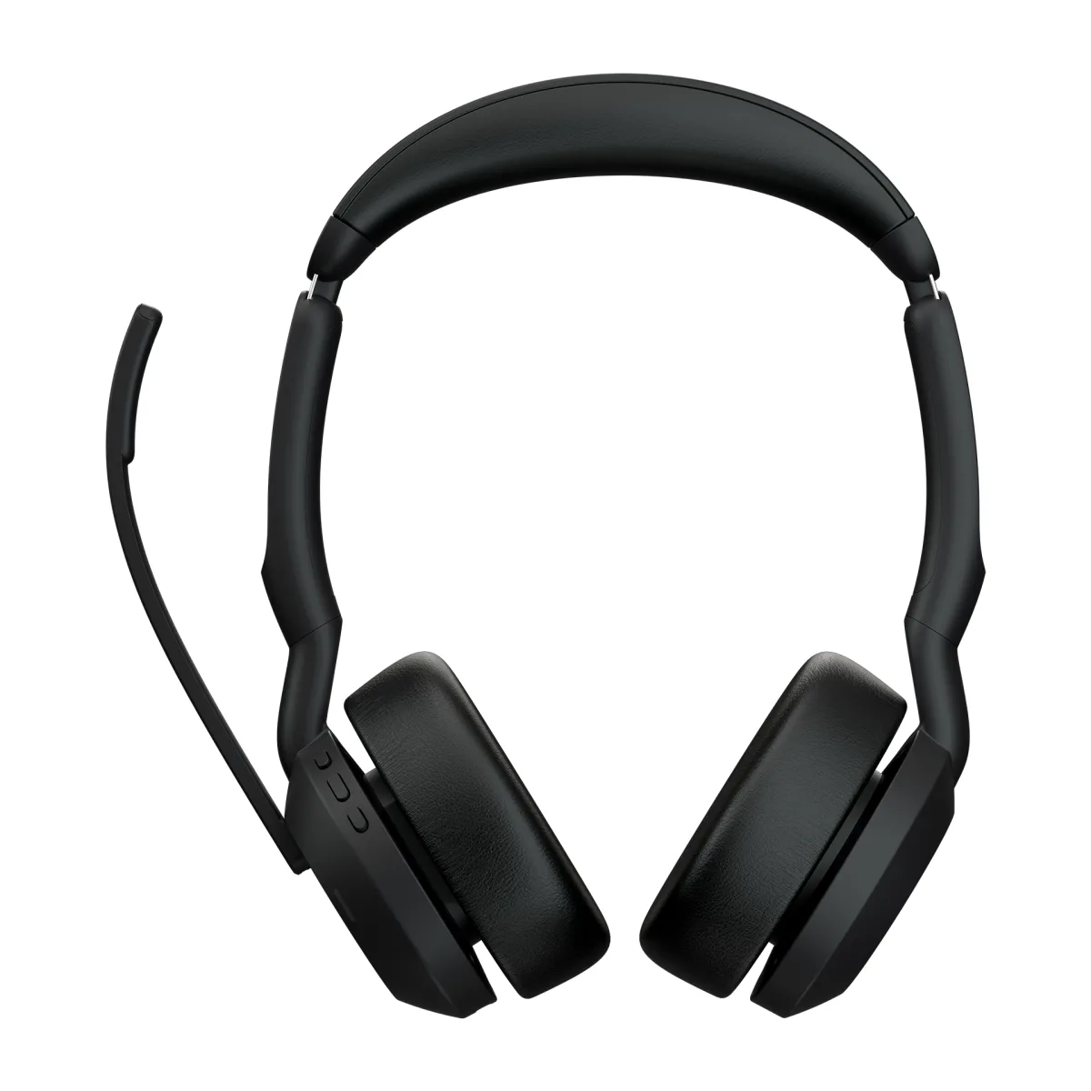 Jabra Casca EVOLVE2 55 MS 25599-999-889, binaural, On-Ear, Bluetooth, USB-C, stand incarcare angle