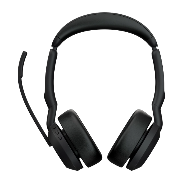 Jabra Casca EVOLVE2 55 MS 25599-999-989, binaural, On-Ear, Bluetooth, USB-A, stand incarcare 
