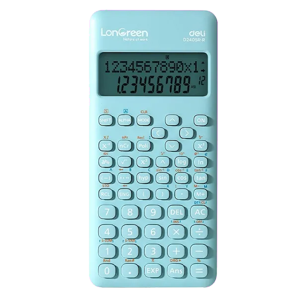 Deli Calculator stiintific 12 digiti 2 linii 240 functii eco