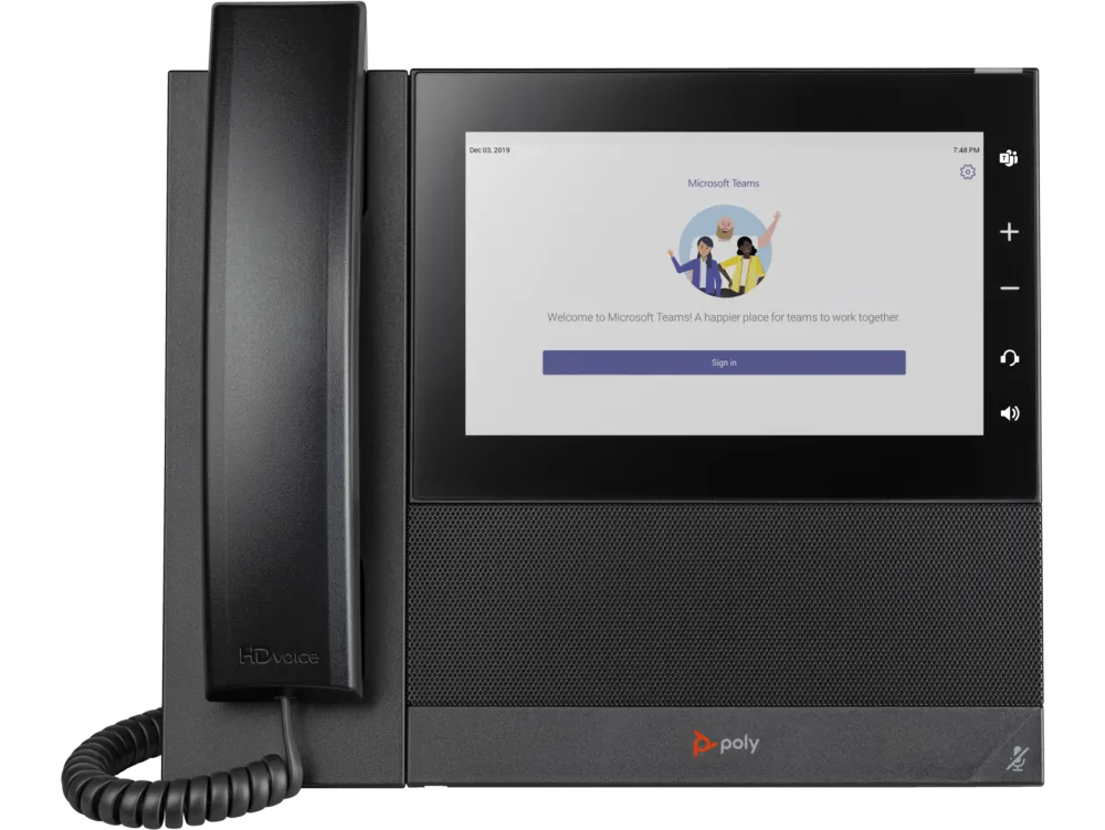 HP Poly CCX 600 Business Media Phone for Microsoft Teams and PoE-enabled 