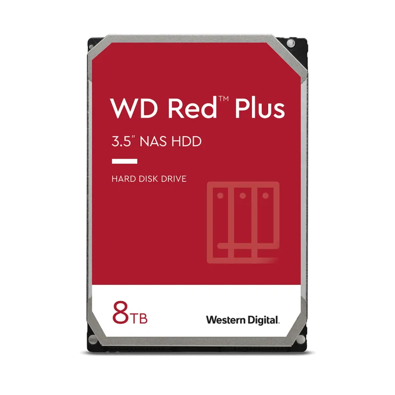 Western Digital HDD NAS WD Red Plus 8TB, CMR, 5640 RPM, cache 256MB