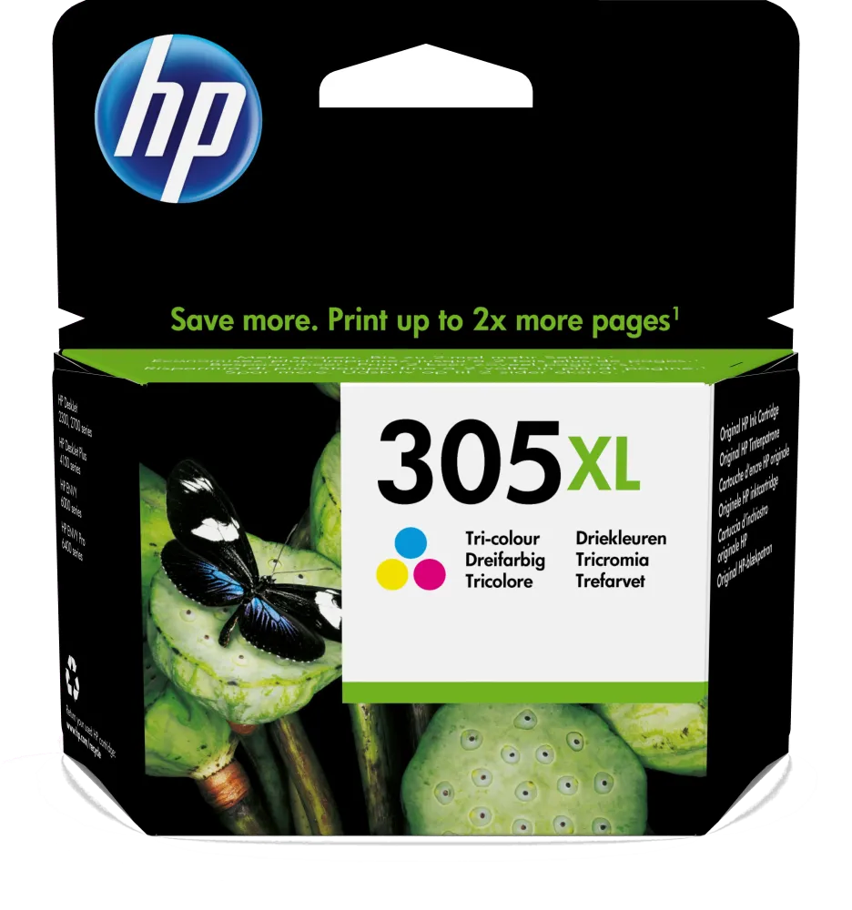 HP 3YM63AE Cartus cerneala No. 305XL tri-color high-capacity, ORIGINAL, 200 pag.