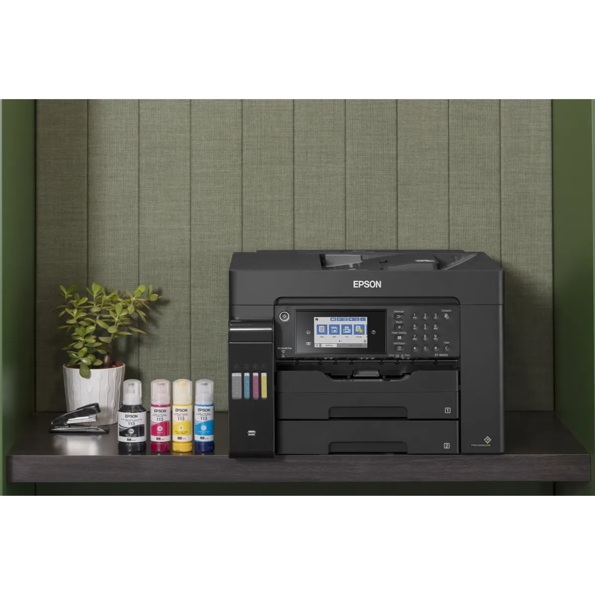 Epson EcoTank L15150 multifunctional CISS A3+ fax C11CH72402 angle