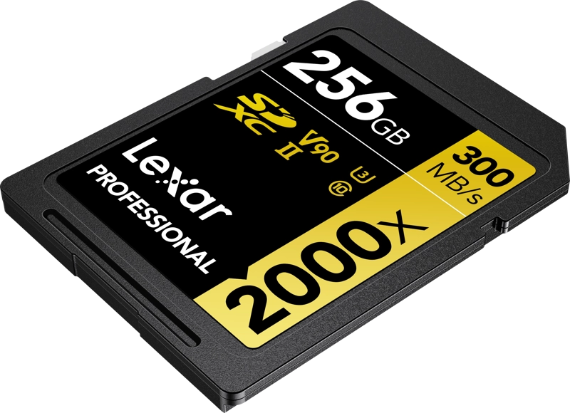 Lexar SDXC Pro 2000X UHS-II U3 R300/W260 (V90) 256GB 
