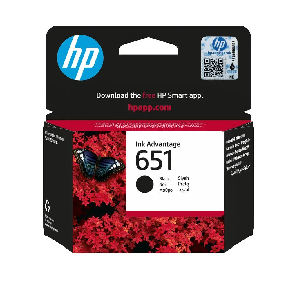 HP C2P10AE Cartus cerneala No. 651 original negru, 600 pag