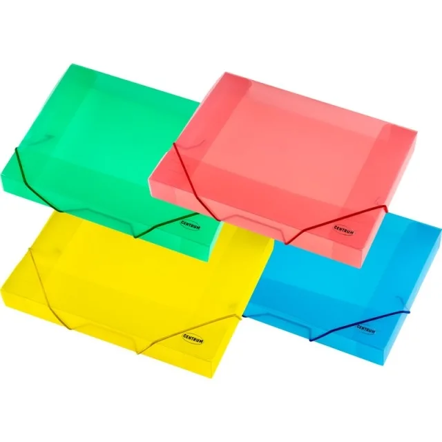 Centrum Mapa plic A4 plastic cu burduf 4cm si elastic