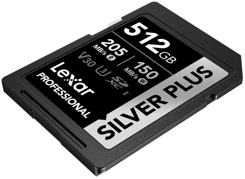 Lexar SDXC Professional SILVER Plus 1066x UHS-I/U3/A2/4K R205/W150 (V30) 512GB 