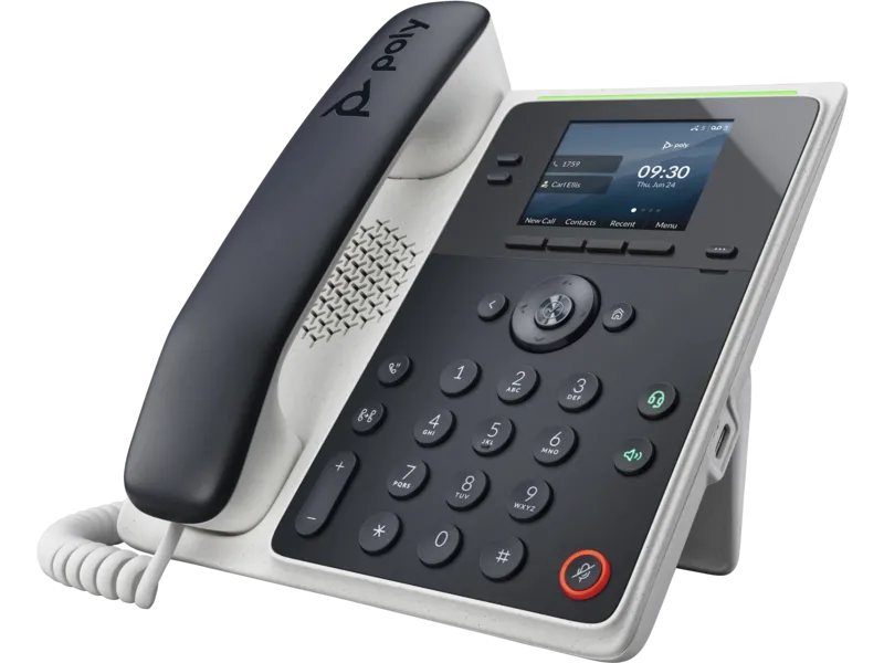 HP Poly Edge E100 IP Phone and PoE-enabled