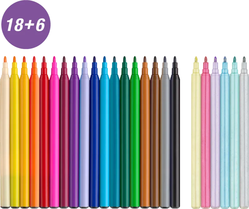 Faber-Castell Carioci 24 culori tema unicorni 