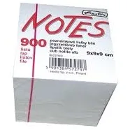 Herlitz Rezerva cub notite alb 9x9x9cm, 900 file, 80 g/mp