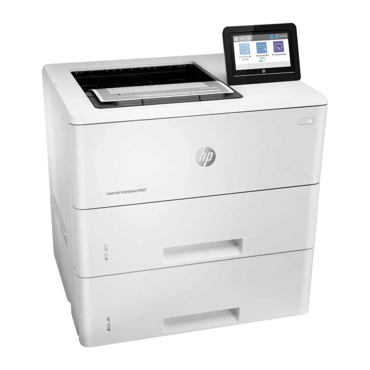 HP LaserJet Enterprise M507x imprimanta laser mono A4 Wi-Fi (1PV88A) angle
