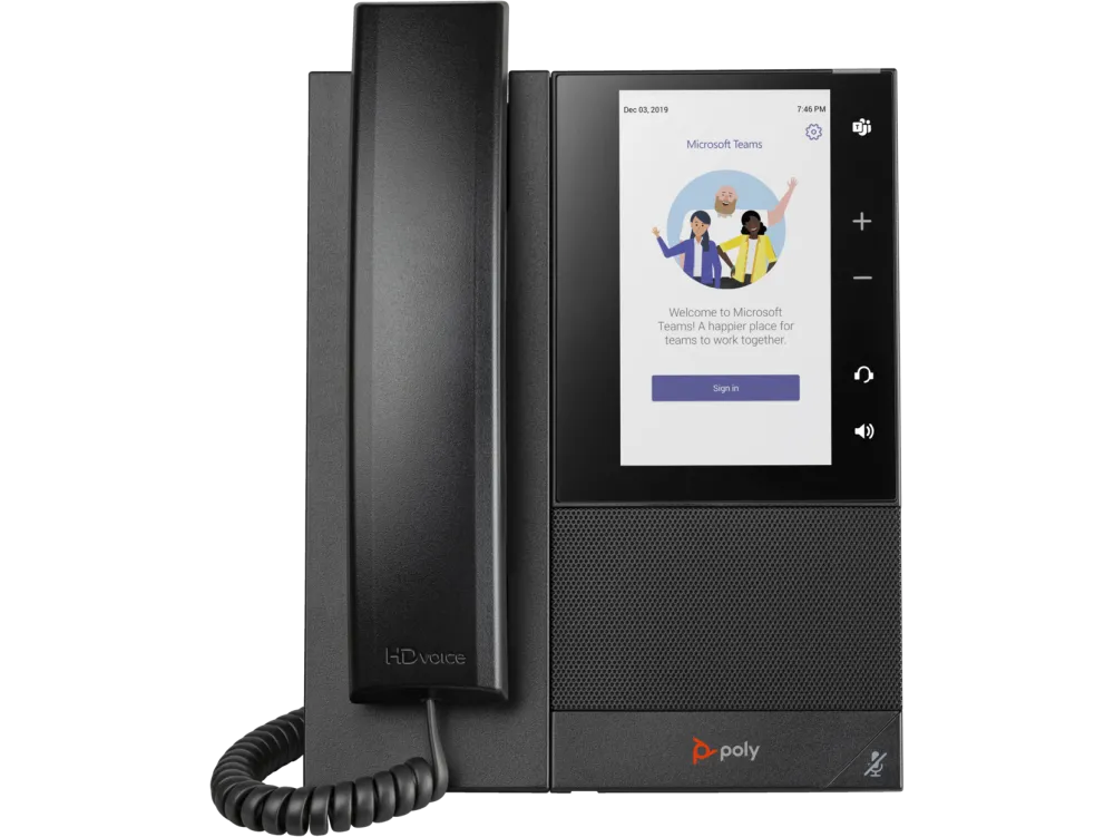 HP Poly CCX 505 Business Media Phone for Microsoft Teams and PoE-enabled