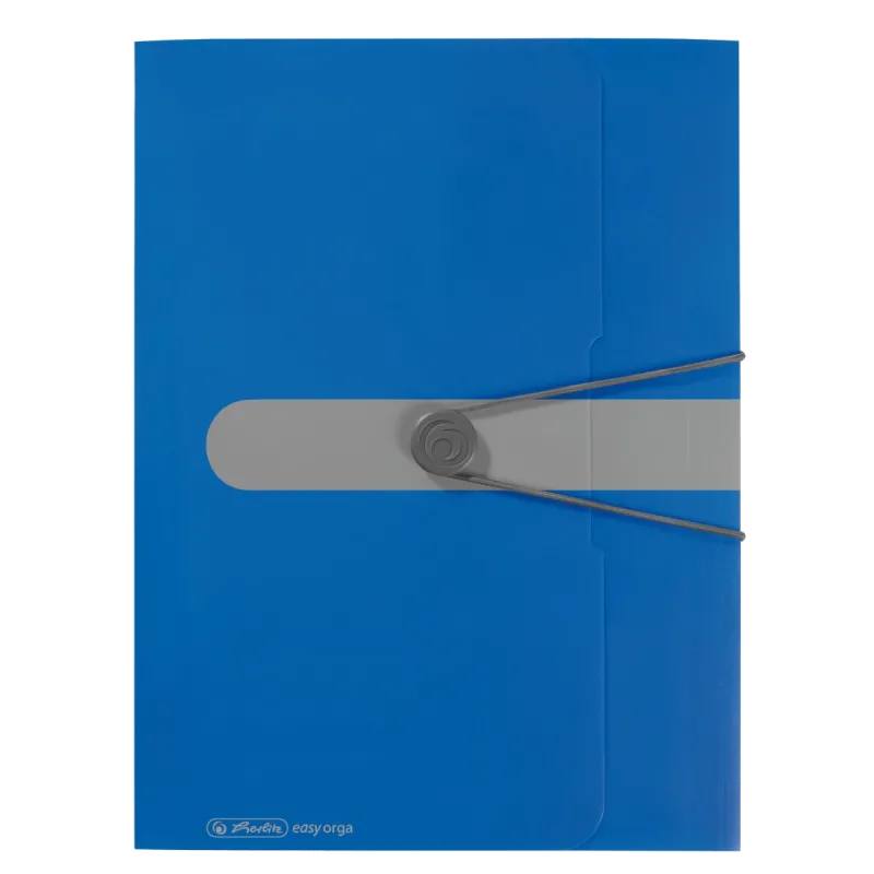 Herlitz Mapa A4 Easy Orga cu elastic albastra, 300 coli 