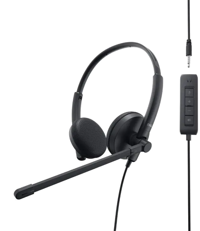 Dell WH1022 Pro Stereo Headset CONNECTIVITY: Wired, USB-A / 3.5 mm stereo jack
