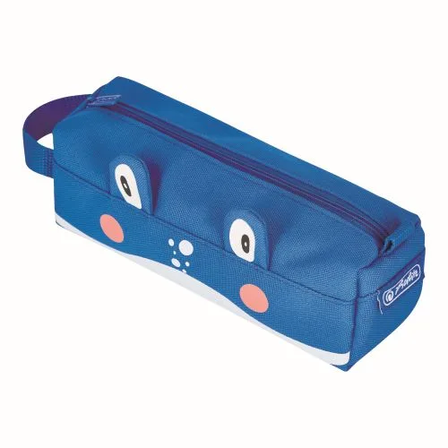 Herlitz Penar etui Quattro Whale albastru, cu maner