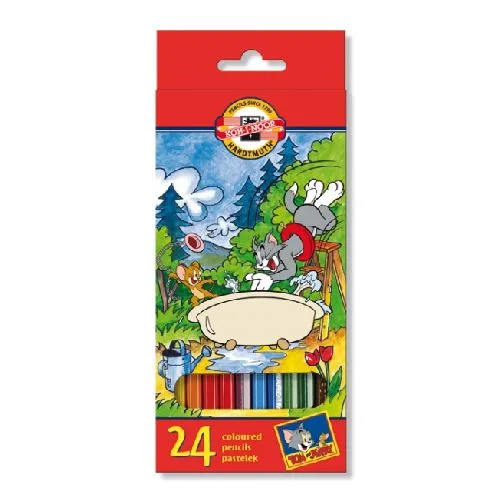 Koh-I-Noor Set 24 creioane colorate in cutie carton