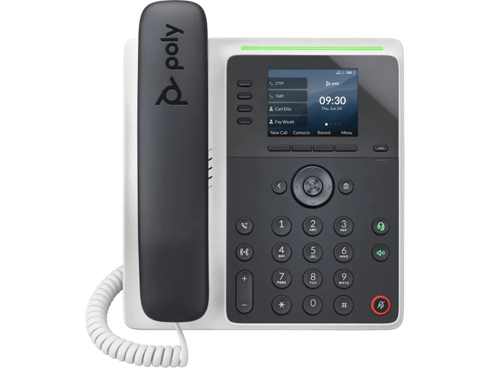 HP Poly Edge E220 IP Phone and PoE-enabled