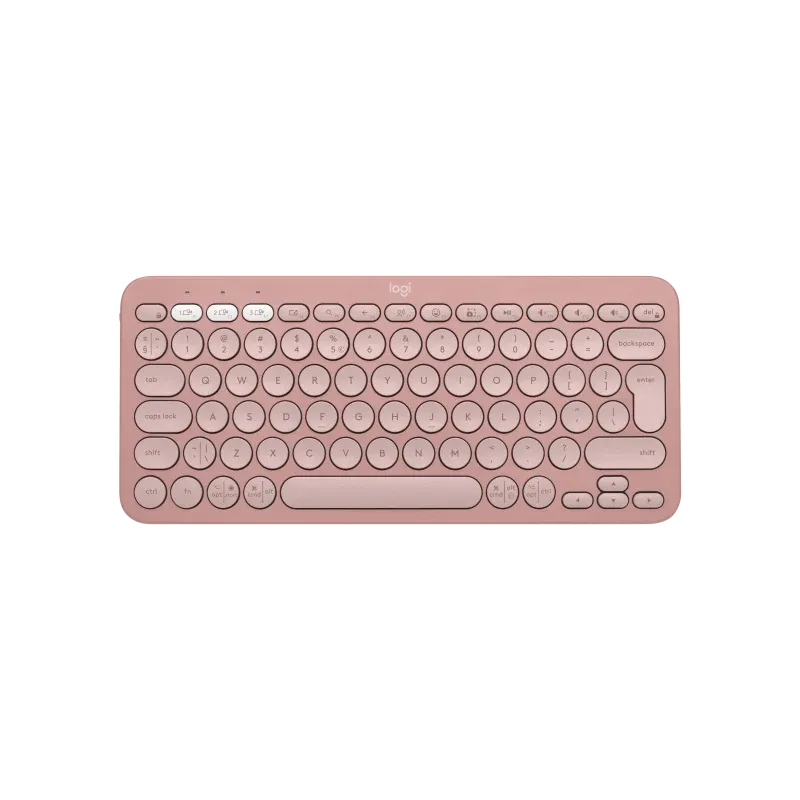 Logitech Pebble Keys 2 K380s, US International, Tonal Rose