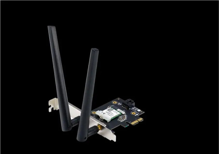 Asus PCE-AX1800 Wifi AX1800 Bluetooth 5.2 PCIe adapter WI-FI 6 WPA3 OFDMA MU-MIMO lifestyle