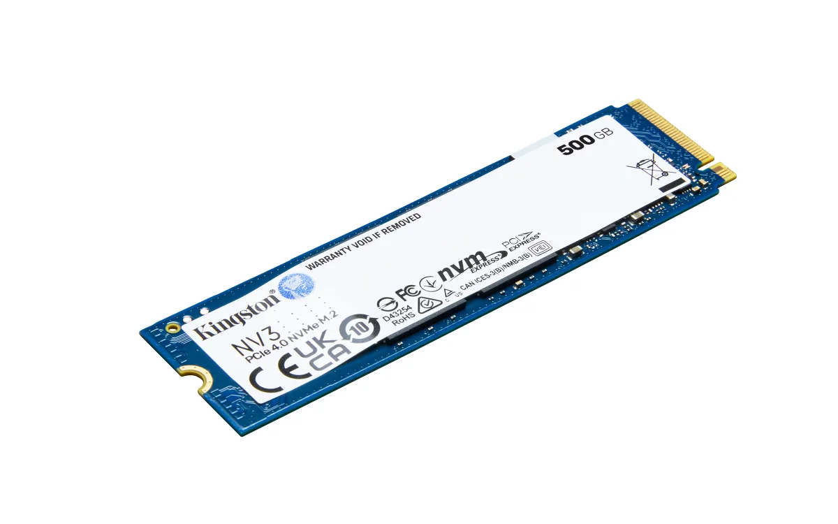 Kingston SSD 500GB NV3 M.2 2280 PCIe 4.0 NVMe, Read: 5,000/ Write: 3,000MB/s main
