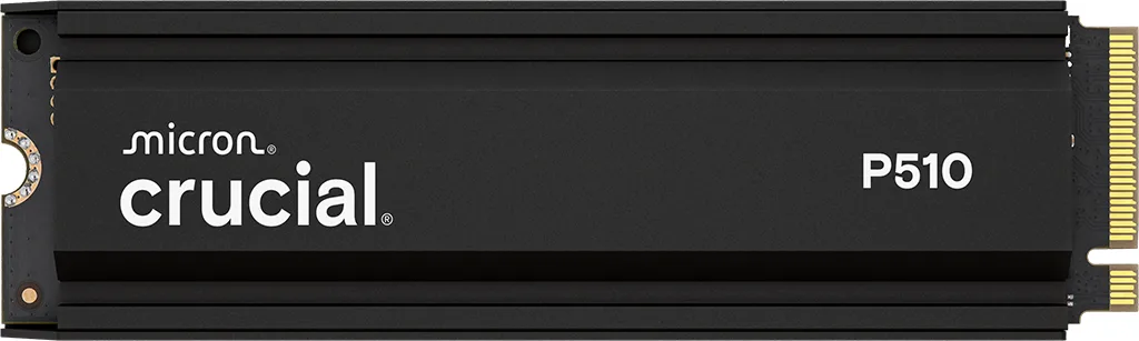 Crucial P510 SSD 2TB M.2 2280 PCIe 5.0 radiator 11000MB/s