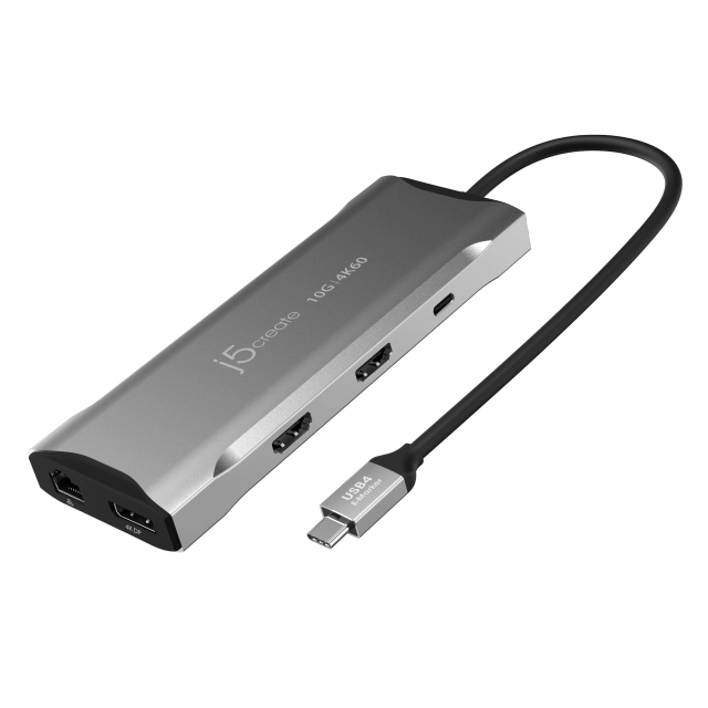 j5create 4K60 Elite USB-C Mini Dock 10Gbps Triple-Monitor