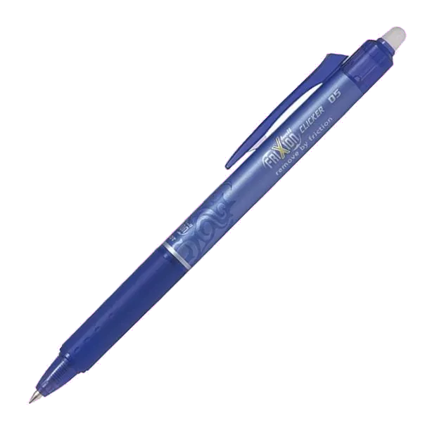 Pilot Frixion Clicker roller gel 0.5mm albastru rescriptibil