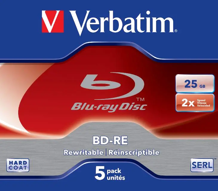 Verbatim BD-R (Blue Ray), capacitate 25 GB, 2x, single layer, Jewel c