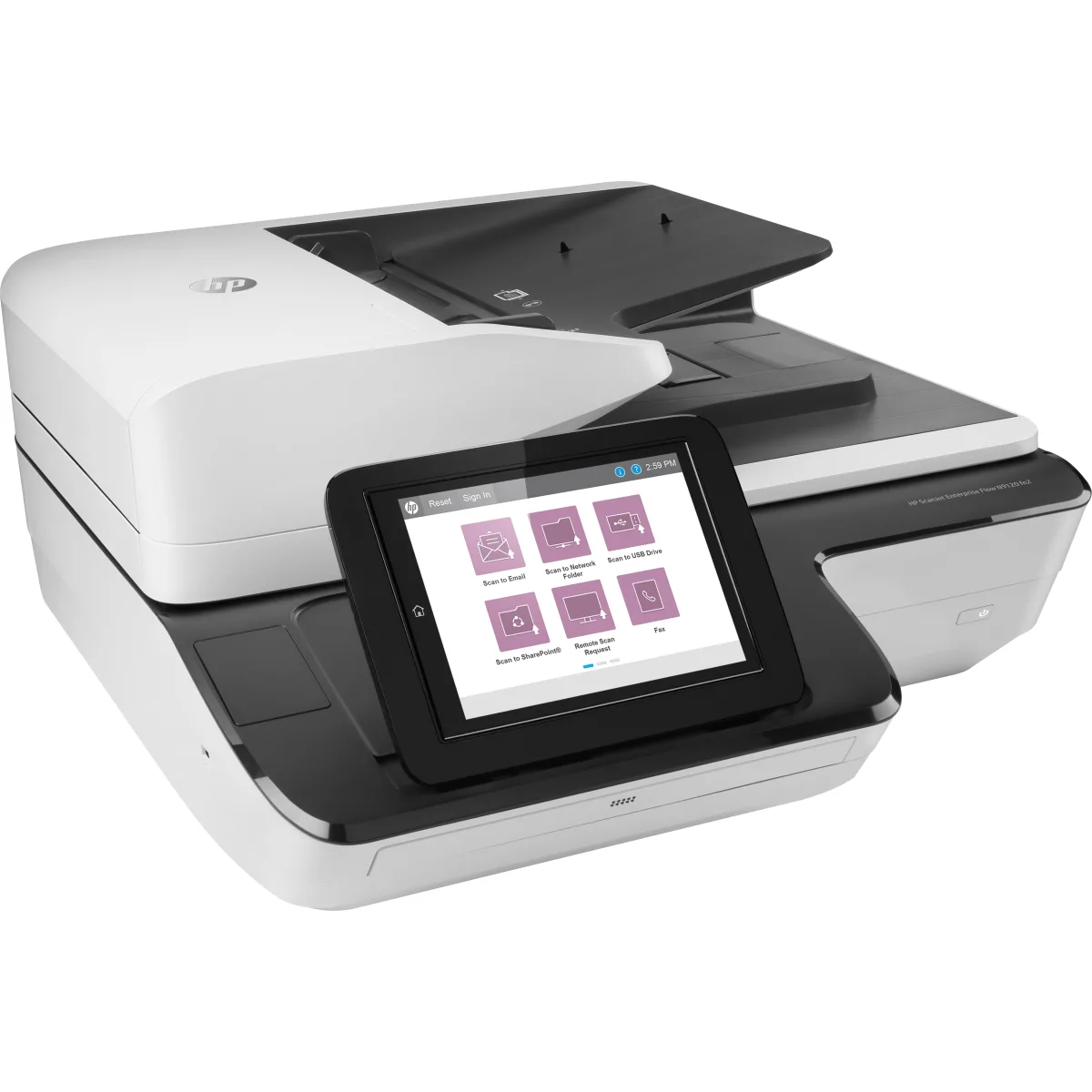 HP ScanJet Enterprise Flow N9120 fn2 scanner A3 angle