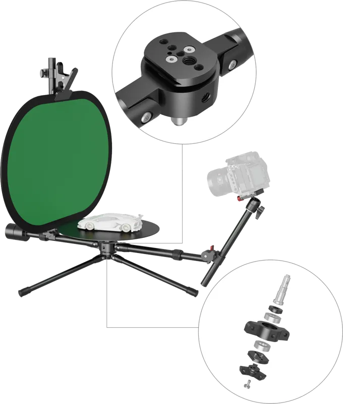 SmallRig 4807 Professional 12inch 360° Masa rotativă pentru fotografie 