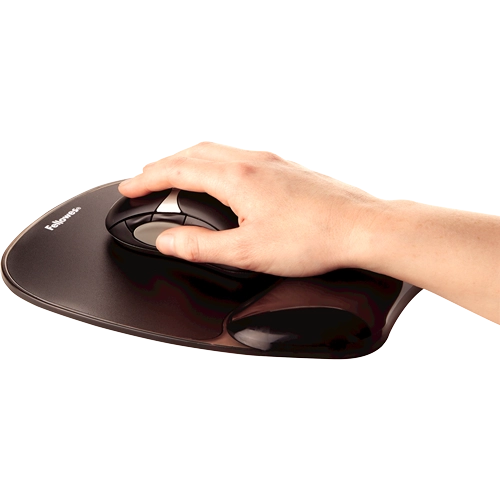 Fellowes Crystal gel mouse pad NEGRU dimensiuni 202 x 230 x 32 mm 